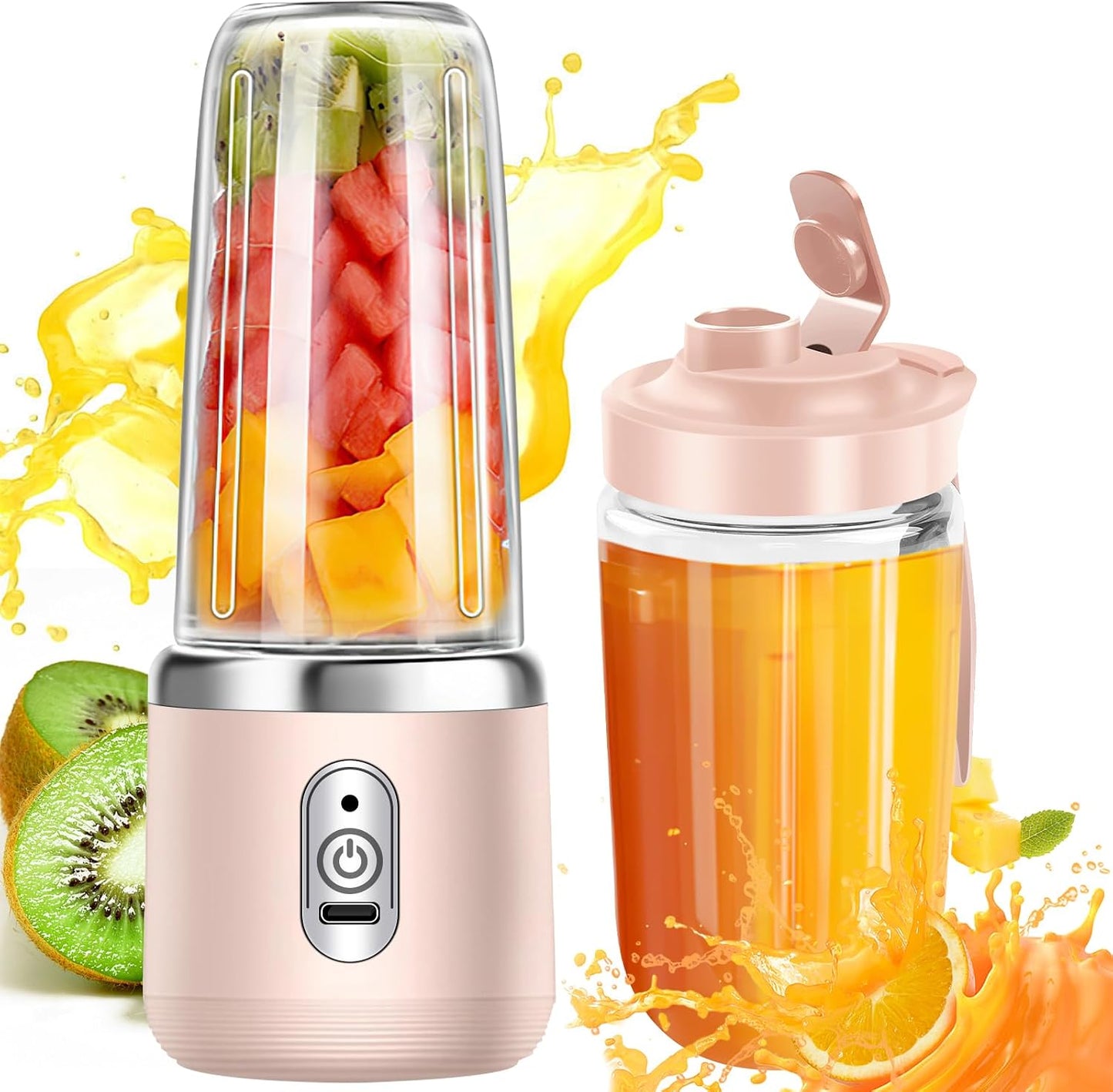 Mini Licuadora Personal Portátil Recargable 500 ml