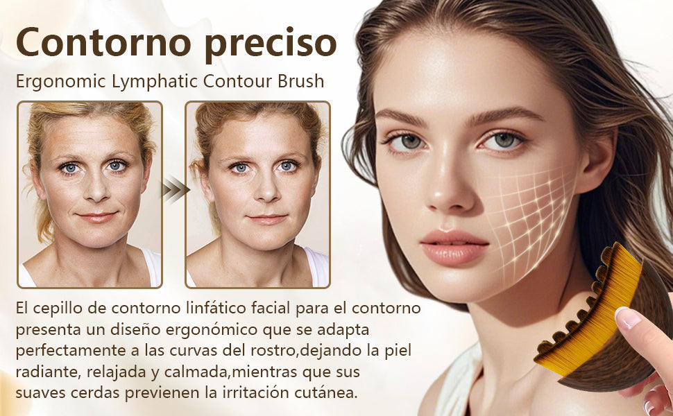 Cepillo Facial de Contorno Linfático