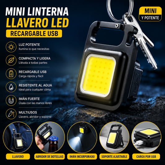 MINI LINTERNA LLAVERO LED